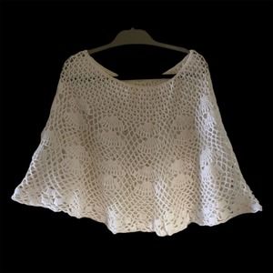 crochet cape and bag